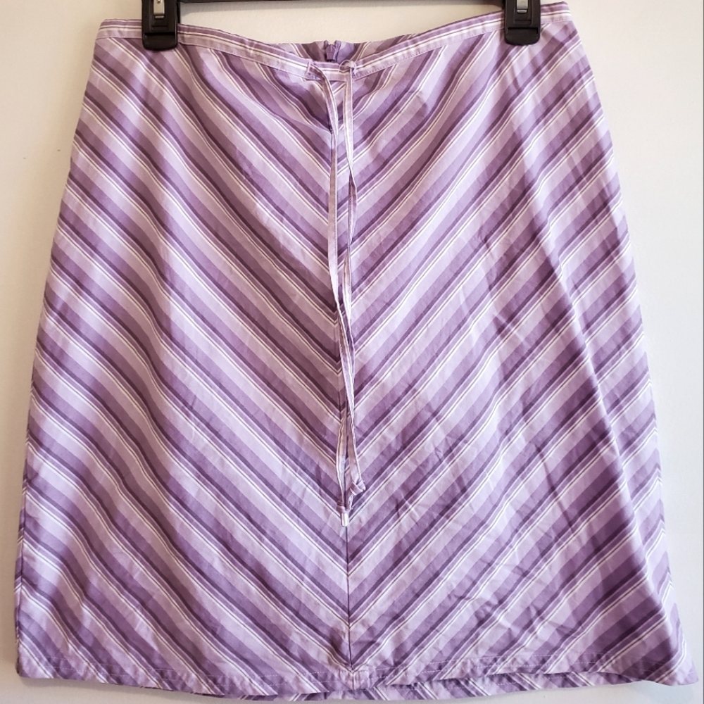 Y2K 90s SO... GSJC Stretch Pencil Skirt Purple Striped